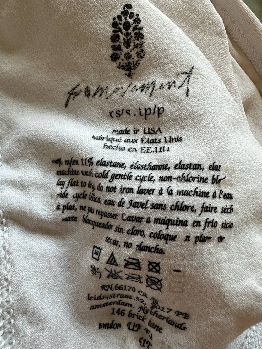 FP Movement by Free People Crochet Racerback Tank - Off-White - Picture 4 of 4